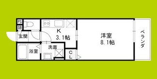 仮称)高槻市古曽部共同住宅 間取り