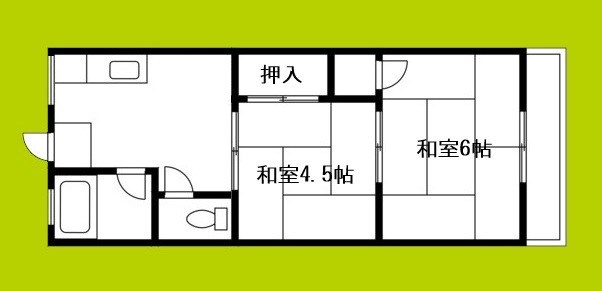 ハイツ中川 間取り