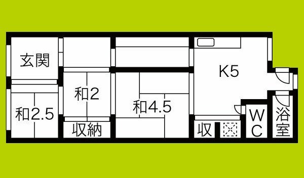 勝山南借家 間取り
