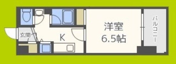 アスヴェル阿波座BLUE　EARTH 間取り