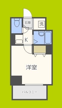 大国町青山ビル　別館 間取り