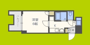 プレサンス難波EASTモダニティ 間取り