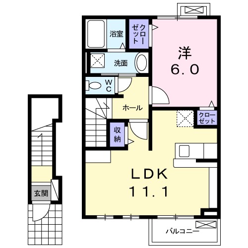 ヴィラ　ラシュレ　Ⅱ 間取り