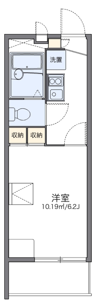 レオパレスパレス猪名寺Ⅲ 間取り