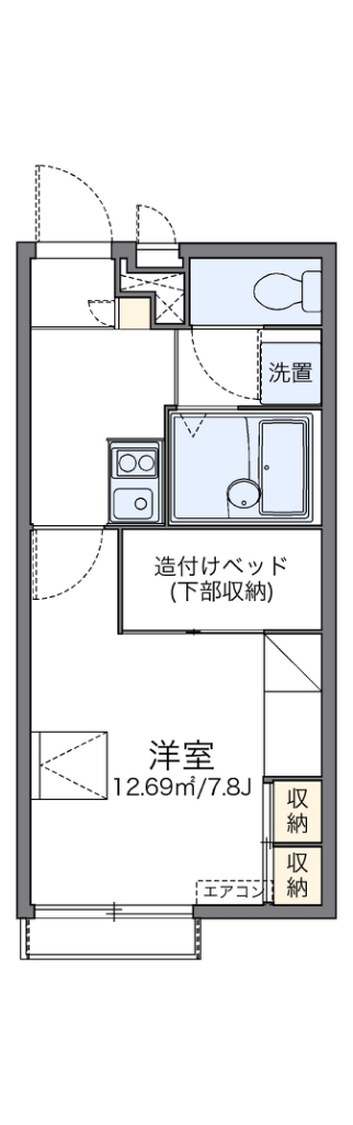 レオパレスコンフォート光明池 間取り