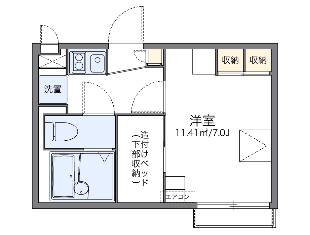 レオパレスシェーネ 間取り