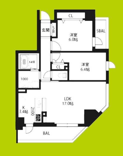 エーレックス西宮 間取り