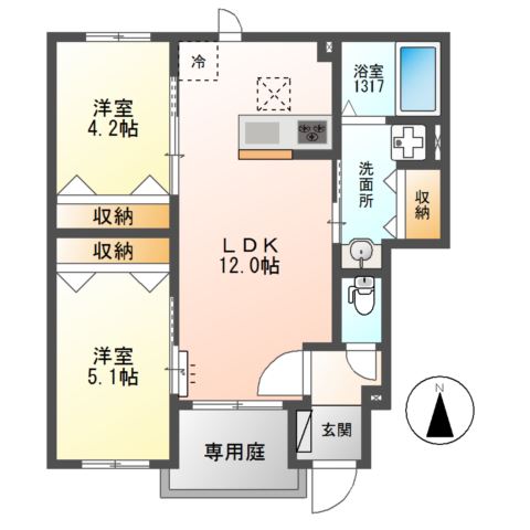 ブルースカイ 間取り