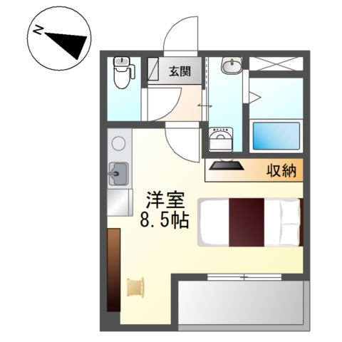 リバパレス靭公園 間取り