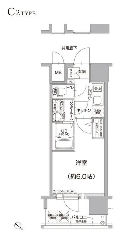 エスリード大阪 NAGAHORI GATE 間取り