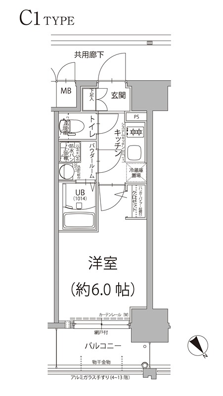 エスリード大阪プライムゲート 間取り