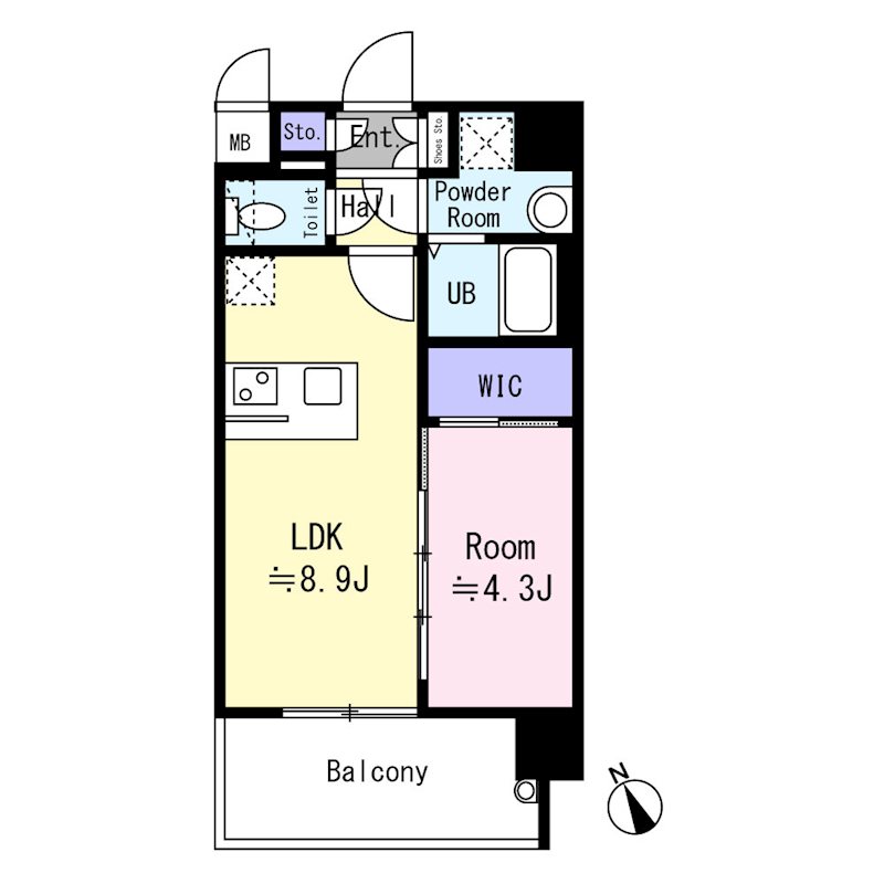 エスリード大阪平野プライム 間取り図