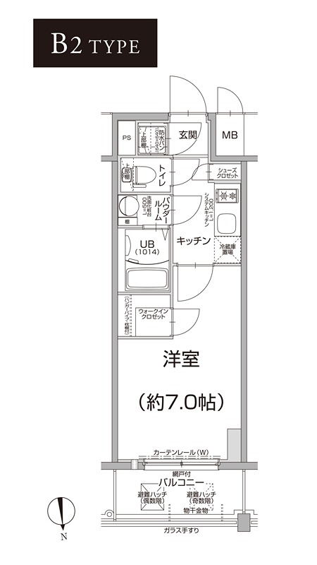 エスリード難波 THE FIRST 間取り