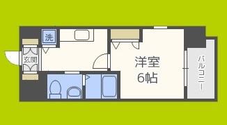 エスリード谷町六丁目  間取り