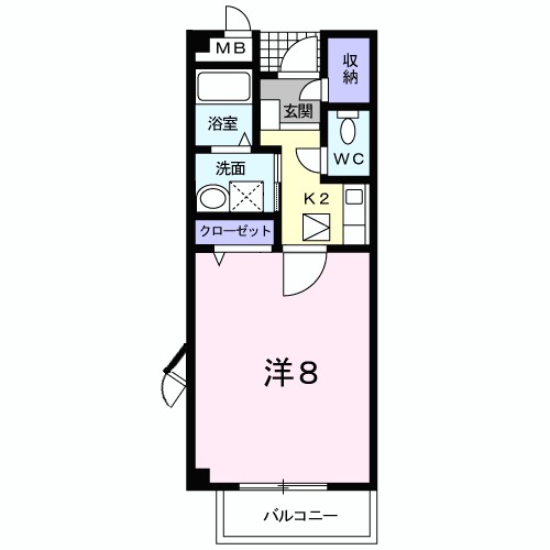 メゾン　ベルクール 間取り