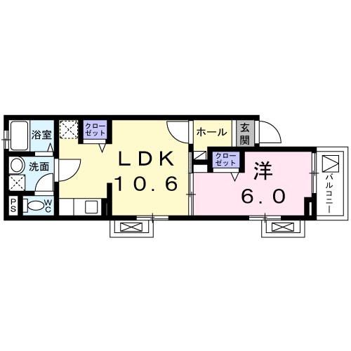 メゾン　ソレイユ 間取り