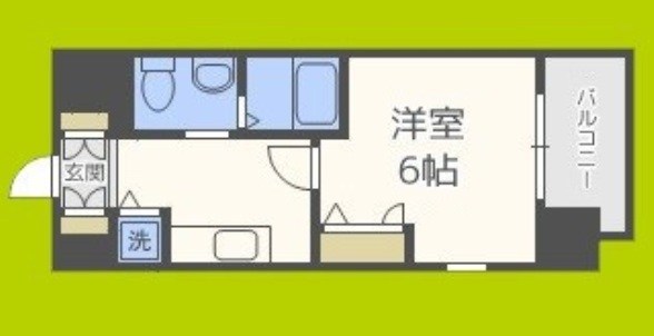 エスリード谷町六丁目  間取り