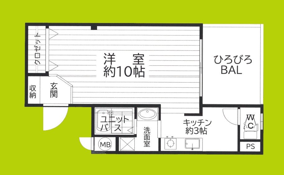 アッツ・コート美章園駅前 間取り