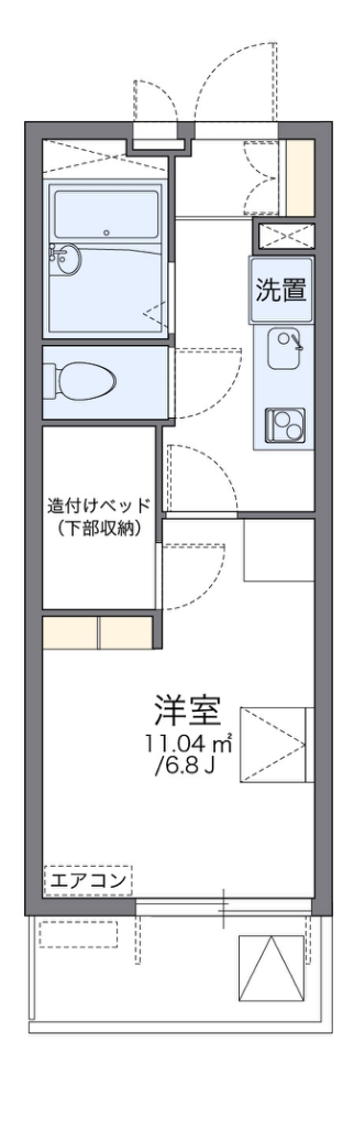 レオパレス舎利寺ＣＦ 間取り
