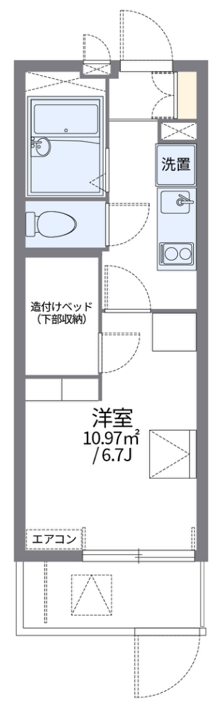 レオパレス加島駅ダイレクトⅡ 間取り