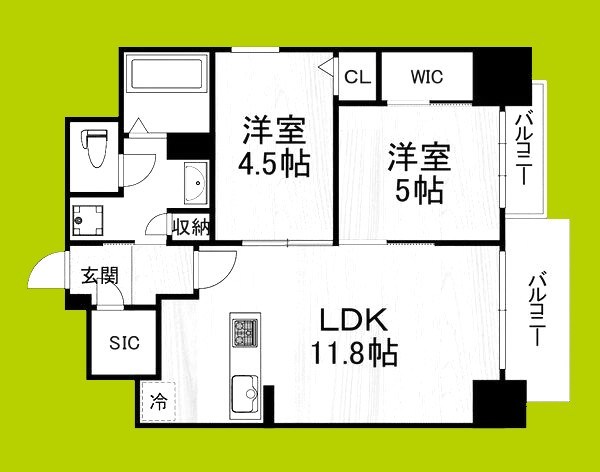 ルフォンプログレ新町 間取り