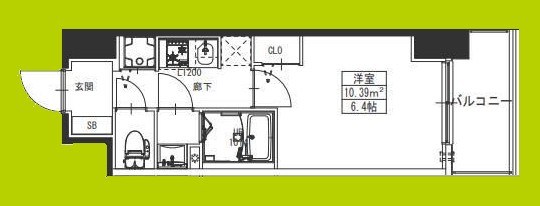 S-RESIDENCE堺湊駅前azure 間取り