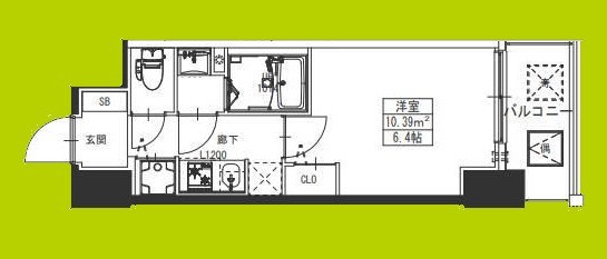 S-RESIDENCE堺湊駅前azure 間取り