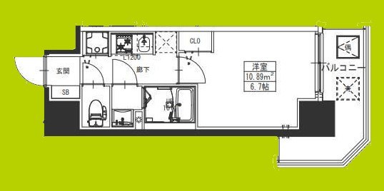 S-RESIDENCE堺湊駅前azure 間取り
