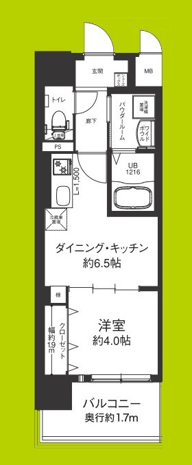 エグゼ大阪CITYオースティン 間取り