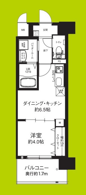 エグゼ大阪CITYオースティン 間取り