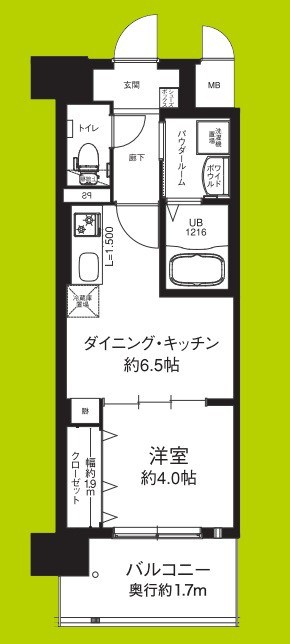 エグゼ大阪CITYオースティン 間取り