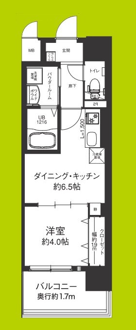 エグゼ大阪CITYオースティン 間取り