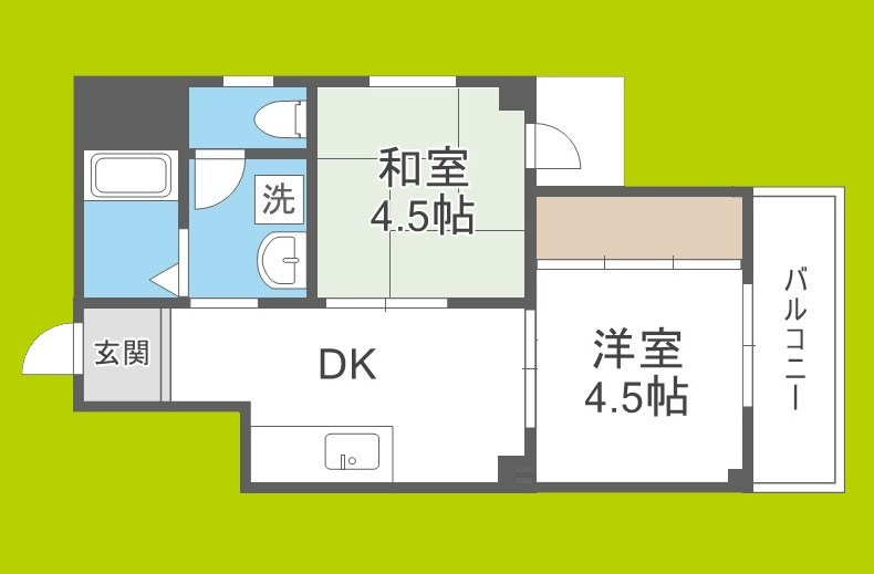 アローハイツ 間取り