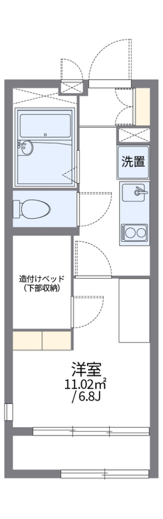 レオパレスアーバンカミノ 間取り