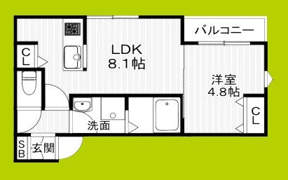 (仮称)La-Crea浜C棟 間取り