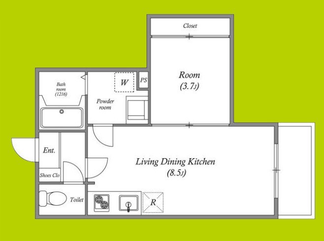 ハーモニーテラスRen相川 間取り