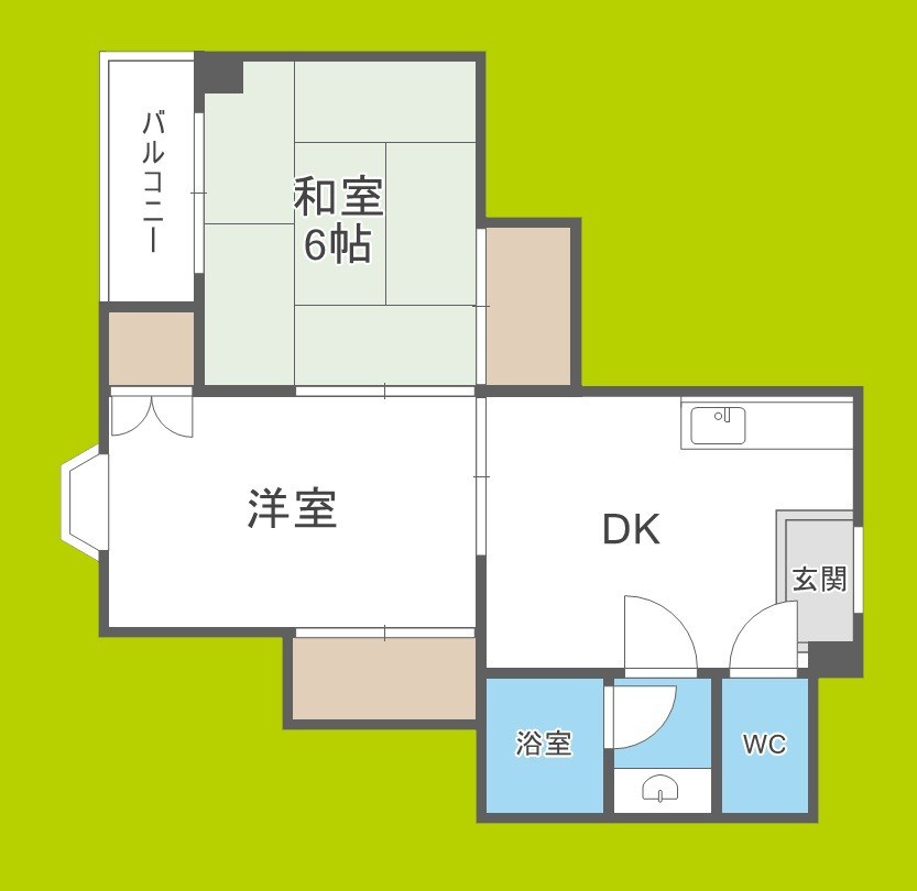 グランドハイツ加美東 間取り