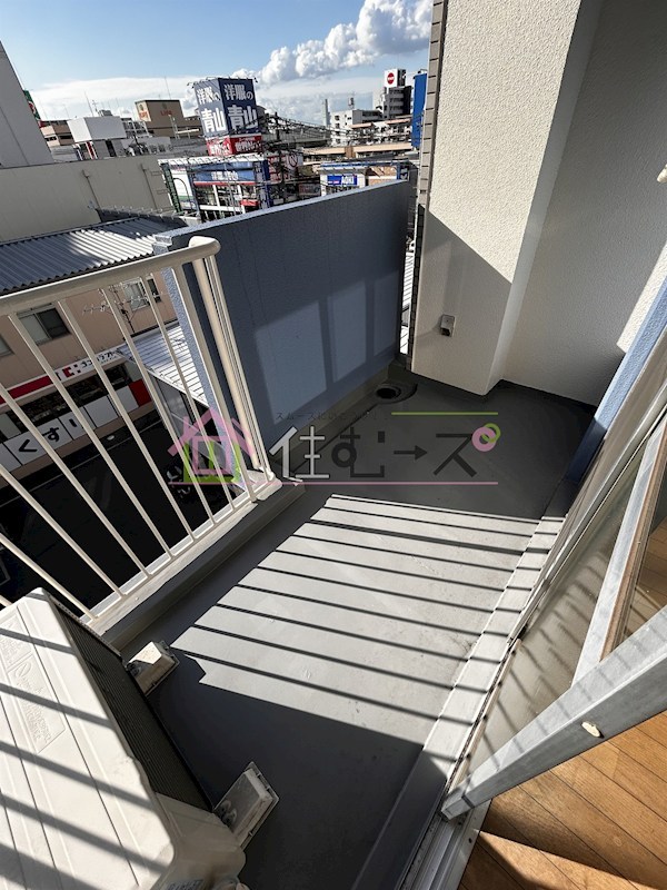 ウェルバート瓜破 ベランダ