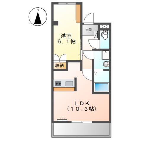 オオミネ　Ｓｑｕａｒｅ　１０ 間取り