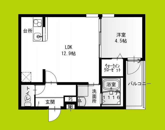 フジパレス立花町三丁目ウエスト 間取り