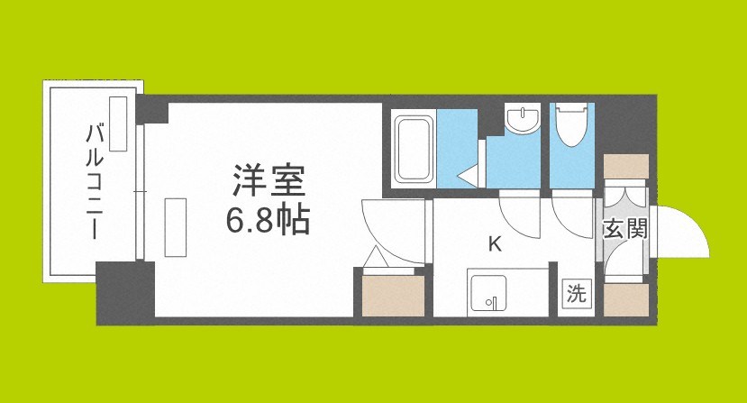 レシオス大阪城北詰 間取り