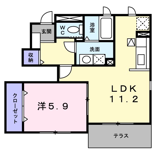 シェ　モア　Ⅰ 間取り