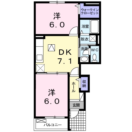 エコールかつらぎ 間取り