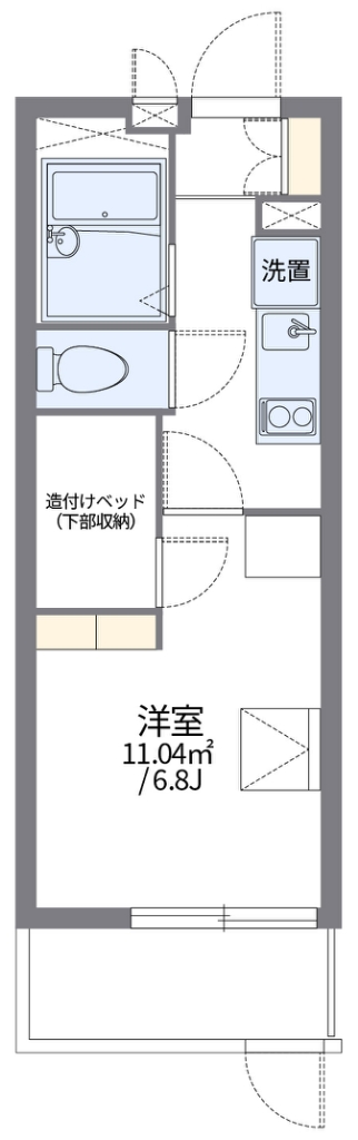 レオパレスロワール千本 間取り
