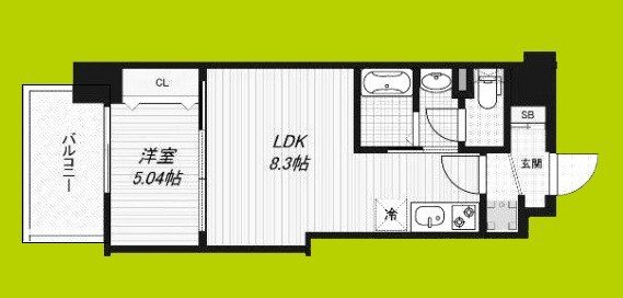 Luxe深江橋Ⅱ 間取り