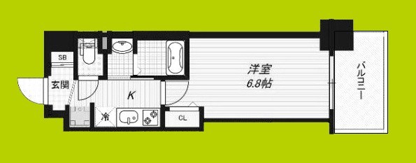 Luxe深江橋Ⅱ 間取り