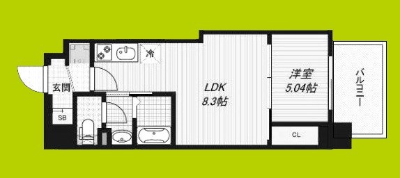 Luxe深江橋Ⅱ 間取り