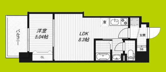 Luxe深江橋Ⅱ 間取り