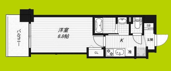Luxe深江橋Ⅱ 間取り