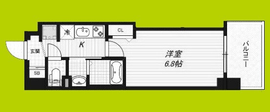 Luxe深江橋Ⅱ 間取り